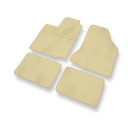 Velours automatten voor Seat Ibiza II (1993-2002) - vloermatten - mattenset - DGS Autodywan - beige