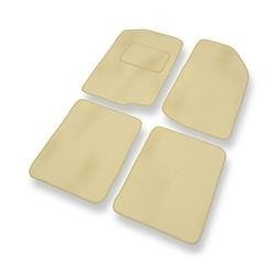 Velours automatten voor Seat Toledo I (1991-1999) - vloermatten - mattenset - DGS Autodywan - beige