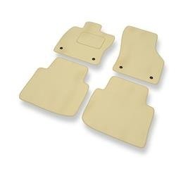 Velours automatten voor Skoda Superb III (2015-....) - vloermatten - mattenset - DGS Autodywan - beige