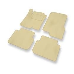 Velours automatten voor Smart ForFour I (2004-2006) - vloermatten - mattenset - DGS Autodywan - beige