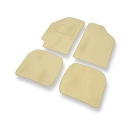 Velours automatten voor Toyota Corolla VII (1991-1997) - vloermatten - mattenset - DGS Autodywan - beige