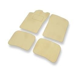 Velours automatten voor Toyota Corolla VIII (1997-2002) - vloermatten - mattenset - DGS Autodywan - beige