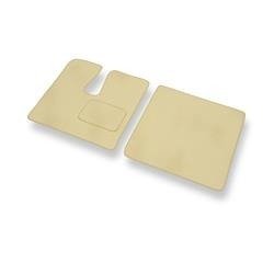 Velours automatten voor Toyota Hiace IV (1995-2004) - vloermatten - mattenset - DGS Autodywan - beige