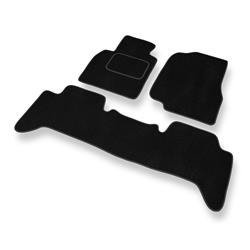 Velours automatten voor Toyota Land Cruiser J100 (1998-2007) - vloermatten - mattenset - DGS Autodywan - zwart