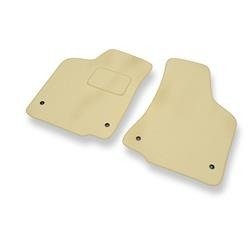 Velours automatten voor Volkswagen Caddy II (1996-2004) - vloermatten - mattenset - DGS Autodywan - beige