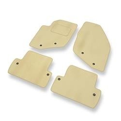 Velours automatten voor Volvo S60 I (2000-2009) - vloermatten - mattenset - DGS Autodywan - beige