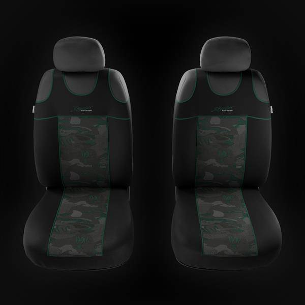 Autostoel hoezen voor Mitsubishi Star (2014-2019) - Auto-Dekor - Stylus 1+1 - groen groen | Carmager online winkel