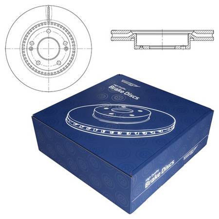 2x Remschijven voor Kia Optima IV Stationwagen, Sedan (2015-2019) - geventileerd - 300mm - Tomex - TX 73-31 (vooras)