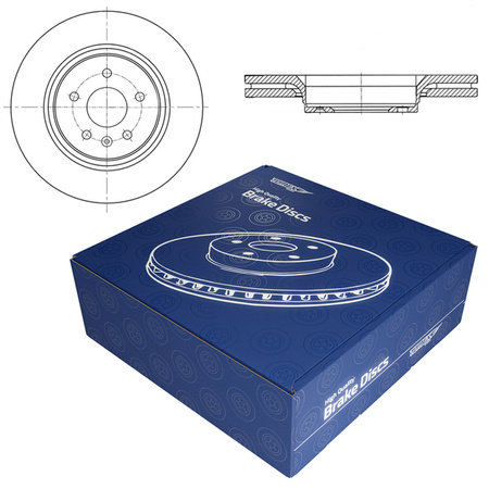 2x Remschijven voor Volvo S80 II Sedan (2006-2016) - geventileerd - 302mm - Tomex - TX 74-14 (achteras)