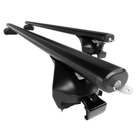 Aluminium dakdrager voor Seat Altea XL MPV (2006-2015) - zwart Imperiaal - Amos - Boss - Aero - geïntegreerde railing