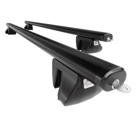 Aluminium dakdrager voor Subaru Forester mk III (SH) SUV (2008-2012) - zwart Imperiaal - Amos - Alfa - Aero - railing