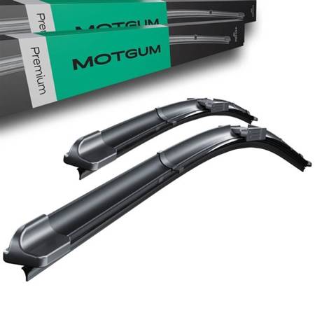 Auto ruitenwissers op de voorruit voor BMW 5 F10, F11 Limousine, Touring (09.2009-2017) - Wisserbladen set - Ruitenwissers - Motgum - vlak Premium bladen