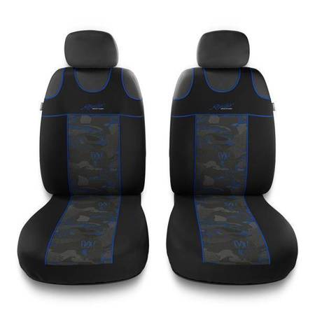 Autostoel hoezen voor Mitsubishi Pajero II, III, IV (1990-2019) - Auto-Dekor - Stylus 1+1 - blauw