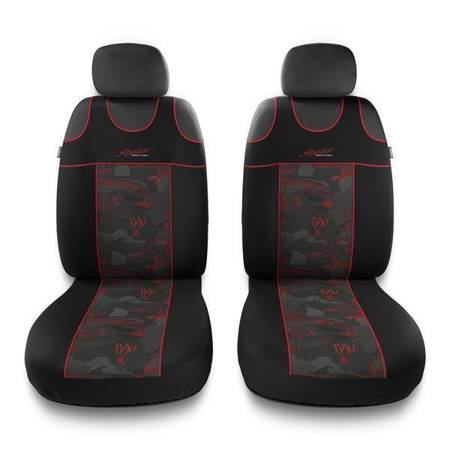 Autostoel hoezen voor Mitsubishi Pajero II, III, IV (1990-2019) - Auto-Dekor - Stylus 1+1 - rood