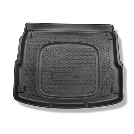 Kofferbakmat voor Audi A8 D4 Limousine (01.2010-09.2013) - mat voor in de kofferbak - Aristar - Cool liner - standaard en lange versie; met tijdelijk reservewiel / reparatieset: voor boven- en onderste bagageruimte; ook voor de Quattro-versie