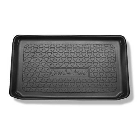 Kofferbakmat voor Mini Hatch III F55 Hatchback (10.2014-2024) - mat voor in de kofferbak - Aristar - Cool liner - bovenste bagageruimte (gelijke laaddrempel); de schuifvloer in de hoogste stand; 5 deuren