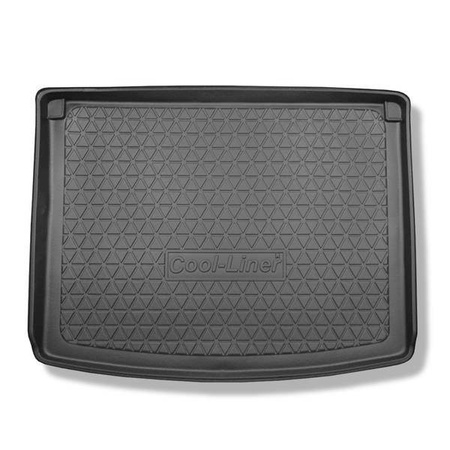 Kofferbakmat voor Volkswagen Caddy Life Mixt, Comfortline Mixt, Trendline Mixt Stationwagen (2004-10.2020) - mat voor in de kofferbak - Aristar - Cool liner - 5 plaatsen; geluidsisolatie op de wanden van de bagageruimte; met fabrieksgrille achter de tweed