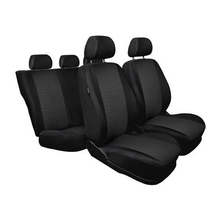 Op maat gemaakte hoezen voor Audi A3 8L Hatchback (1996-2003) - pasvorm autostoelhoezen - autostoelbeschermer set - Auto-Dekor - Practic - zwart