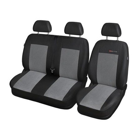 Op maat gemaakte hoezen voor Citroen Berlingo II Bestelwagen (2008-2018) alleen voorstoelen - bank / bank - pasvorm autostoelhoezen - autostoelbeschermer set - Auto-Dekor - Elegance - P-2