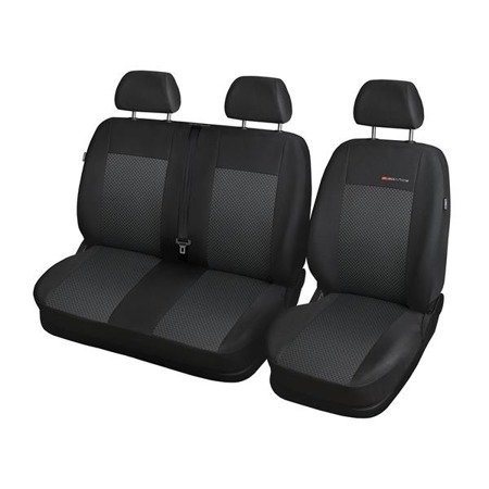 Op maat gemaakte hoezen voor Citroen Berlingo II Bestelwagen (2008-2018) alleen voorstoelen - bank / bank - pasvorm autostoelhoezen - autostoelbeschermer set - Auto-Dekor - Elegance - P-3