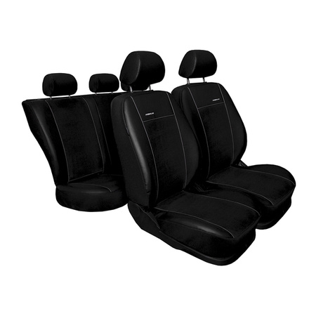 Op maat gemaakte hoezen voor Ford Transit Custom Bestelwagen (2014-....) 5-személyes - pasvorm autostoelhoezen - autostoelbeschermer set - Auto-Dekor - Premium - zwart