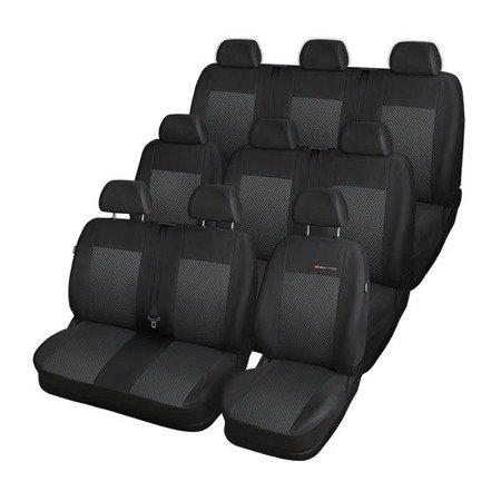 Op maat gemaakte hoezen voor Peugeot Expert III Bestelwagen (2016-....) 9 zitplaatsen - pasvorm autostoelhoezen - autostoelbeschermer set - Auto-Dekor - Elegance - P-3
