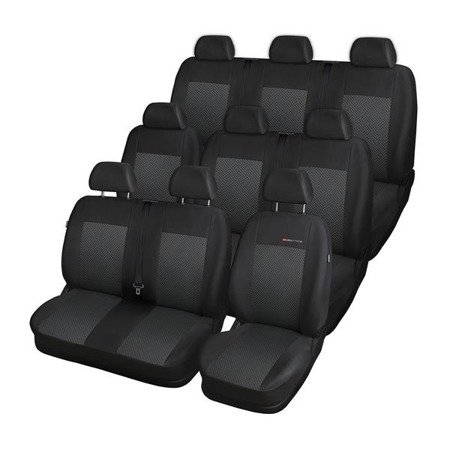 Op maat gemaakte hoezen voor Renault Trafic II Bestelwagen (2001-2014) voor drie rijen van stoelen - pasvorm autostoelhoezen - autostoelbeschermer set - Auto-Dekor - Elegance - P-3