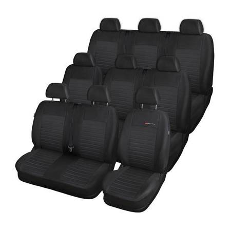 Op maat gemaakte hoezen voor Renault Trafic III Bestelwagen (2014-....) 9 zitplaatsen - pasvorm autostoelhoezen - autostoelbeschermer set - Auto-Dekor - Elegance - P-4