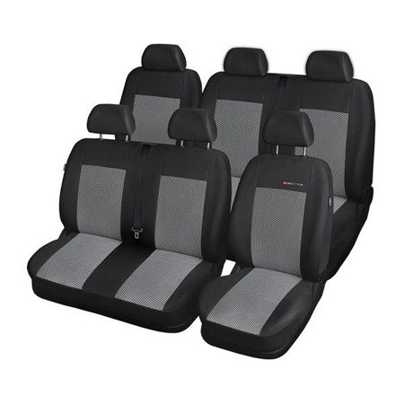 Op maat gemaakte hoezen voor Volkswagen Transporter T5 Bestelwagen (2003-2015) - pasvorm autostoelhoezen - autostoelbeschermer set - Auto-Dekor - Elegance - P-2