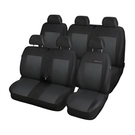 Op maat gemaakte hoezen voor Volkswagen Transporter T5 Bestelwagen (2003-2015) - pasvorm autostoelhoezen - autostoelbeschermer set - Auto-Dekor - Elegance - P-3