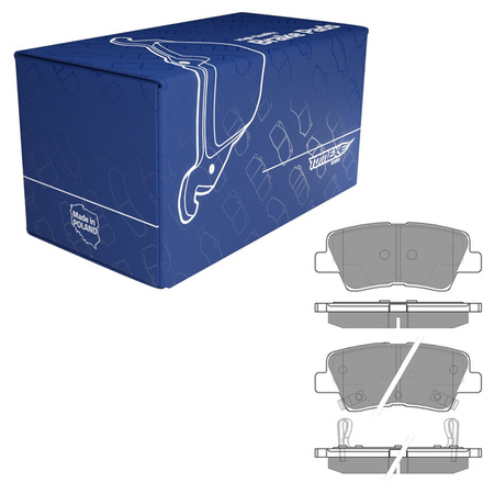 Remblokken voor Hyundai Sonata VI Sedan (2014-2015) - Tomex - TX 17-69 (achteras)