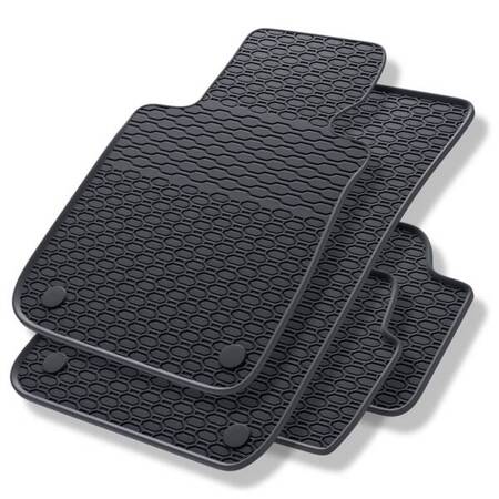 Rubberen automatten voor BMW X1 E84 (2009-2015) - rubber vloermatten - mattenset - gummimatten - zwart - Geyer & Hosaja - 894/4C