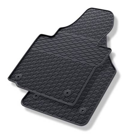 Rubberen automatten voor Volkswagen Caddy III (2004-2015) - rubber vloermatten - mattenset - gummimatten - zwart - Geyer & Hosaja - 843/2C