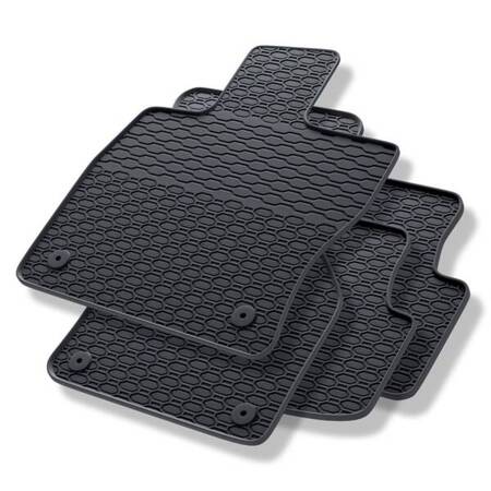 Rubberen automatten voor Volkswagen Golf VII (2012-2020) - rubber vloermatten - mattenset - gummimatten - zwart - Geyer & Hosaja - 810/4C