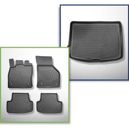 Set: TPE automatten + kofferbakmat voor Audi A3 8V Hatchback, Sportback (08.2012-03.2020) - Aristar - Cool liner - bovenste bagageruimte; ook voor de Quattro-versie; niet voor e-tron