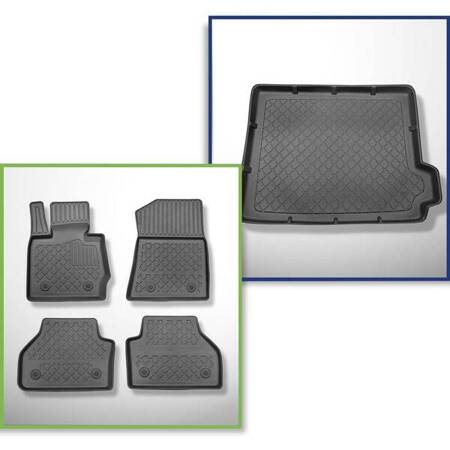 Set: TPE automatten + kofferbakmat voor BMW X4 F25 SAC (07.2014-03.2018) - Aristar - Guardliner