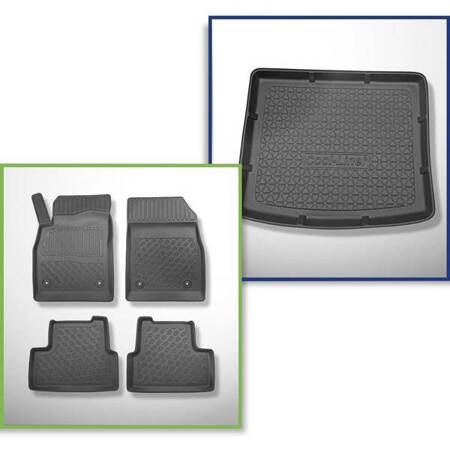 Set: TPE automatten + kofferbakmat voor Chevrolet Cruze Hatchback (08.2011-2016) - Aristar - Cool liner