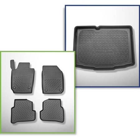 Set: TPE automatten + kofferbakmat voor Skoda Fabia III NJ Hatchback (11.2014-08.2021) - Aristar - Cool liner