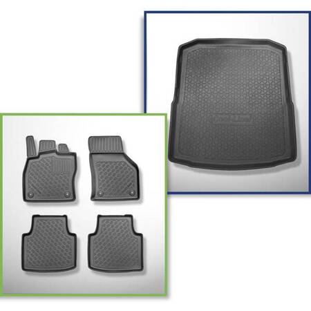 Set: TPE automatten + kofferbakmat voor Skoda Superb III 3V Liftback (05.2015-....) - Aristar - Cool liner - niet van toepassing voor de hybride versie