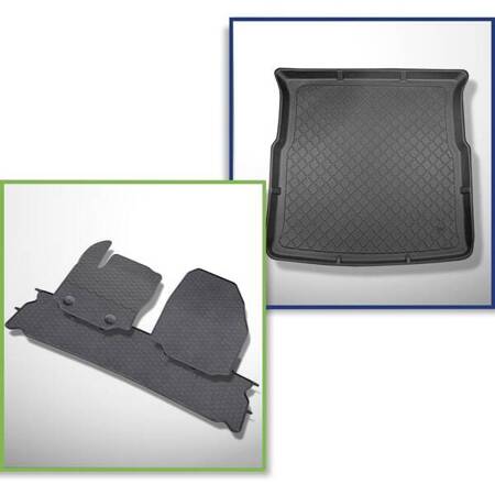 Set: rubberen automatten + koffeerbakmat voor Ford S-Max I MPV (05.2006-08.2015) - Guardliner - 5 zitplaatsen