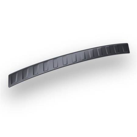 Stalen achterbumperstrip voor BMW X3 F25 M-Pakiet SAV (5 deuren) - (2014-2016) - Croni - Trapeze - zwart (carbon folie)