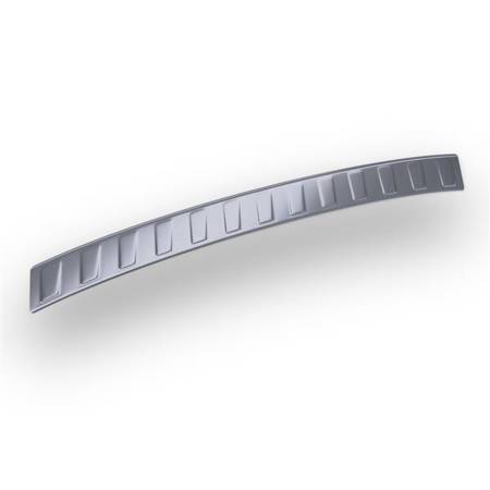 Stalen achterbumperstrip voor Citroen Berlingo II Bestelwagen (5 deuren) - (2008-2015) - Croni - Trapeze - zilver (mat)