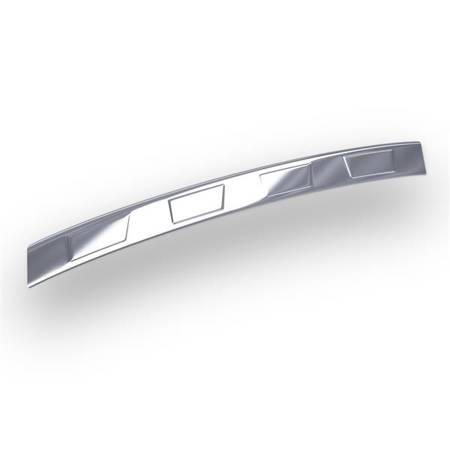 Stalen achterbumperstrip voor Hyundai ix20 I FL MPV (5 deuren) - (2015-2020) - Croni - 4 Trapeze - zilver (glans)