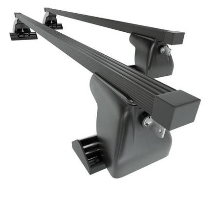 Stalen dakdrager voor Fiat Ulysse mk II MPV (2003-2010) - zwart Imperiaal - Amos - D-T - O - T-profiel