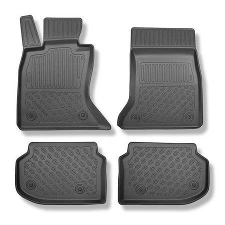 TPE automatten voor BMW 5 F10 Limousine (03.2010-2013) - vloermatten - mattenset - Aristar - Cool liner - X-drive; afstand tussen de rails van de voorstoelen (achter) 415 mm - set - 4 stuks