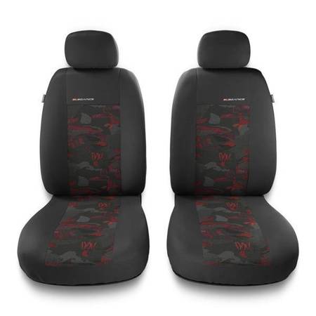 Universele autohoezen voor Alfa Romeo 145 (1994-2000) - autostoelhoezen - autostoelbeschermer set - Auto-Dekor - Elegance 1+1 - rood