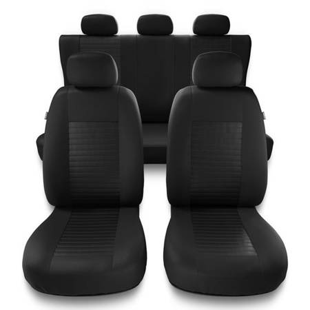 Universele autohoezen voor Alfa Romeo 146 (1994-2001) - autostoelhoezen - autostoelbeschermer set - Auto-Dekor - Modern - MC-1 (zwart)