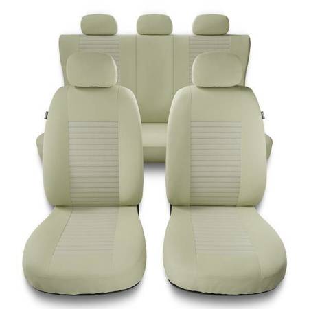 Universele autohoezen voor Alfa Romeo 146 (1994-2001) - autostoelhoezen - autostoelbeschermer set - Auto-Dekor - Modern - MC-3 (beige)