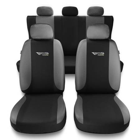 Universele autohoezen voor Alfa Romeo 147 (2000-2010) - autostoelhoezen - autostoelbeschermer set - Auto-Dekor - Tuning - zilver