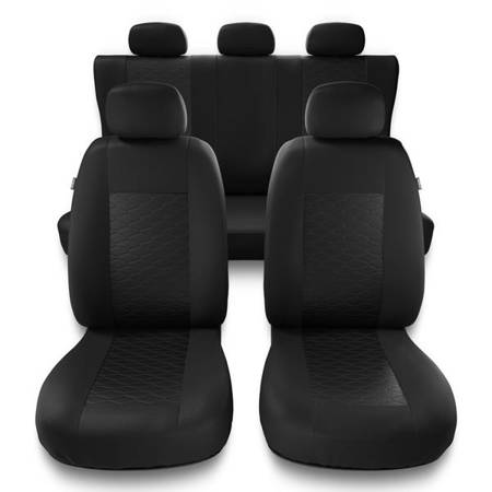 Universele autohoezen voor Alfa Romeo 159 (2005-2011) - autostoelhoezen - autostoelbeschermer set - Auto-Dekor - Modern - MP-1 (zwart)